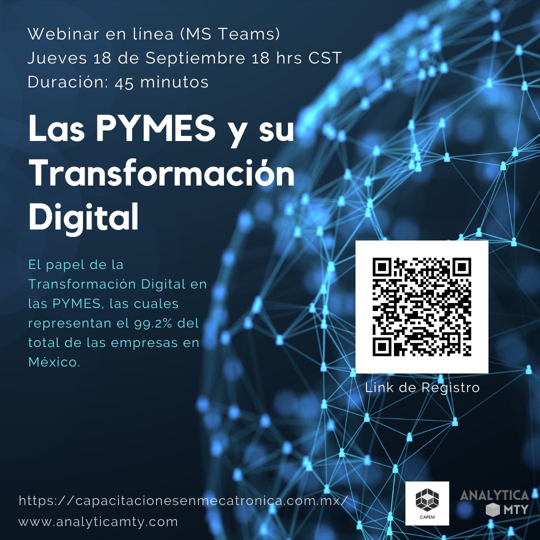 Webinar : Las PYMES y su Transformación Digital

#webinar #transformaciondigital