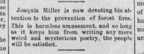 Newspapers used to be more fun. (The Pacific Bee, April 1, 1882)