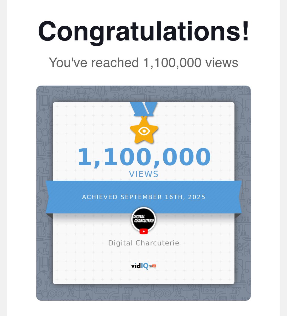 This is wild for my Digital Charcuterie YouTube channel!