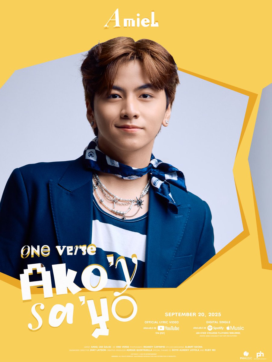 ONE VERSE ‘Ako’y Sa ‘Yo’ Digital Single

📅 2025.09.20
📺 Official Lyric Video on YouTube • 7PM [PHT]
🎧 Streaming on Spotify, Apple Music, and all digital platforms (time may vary)

🔗 Pre-save now: tinyurl.com/AkoySaYo

#ONEVERSE_ph #OV_AkoySaYo #OV_Amiel #DigitalSingle
