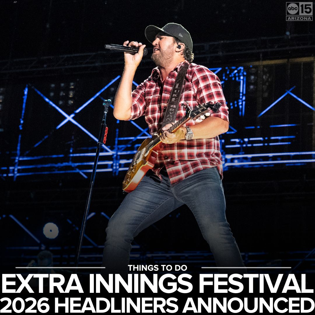 Arizona61tv's tweet photo. The Extra Innings Festival will return for its third edition to Tempe Beach Park on February 27-28,2026! 🎶 List of headliners and event information: https://t.co/oI1KjEXPsl https://t.co/Avy3l4cmuV