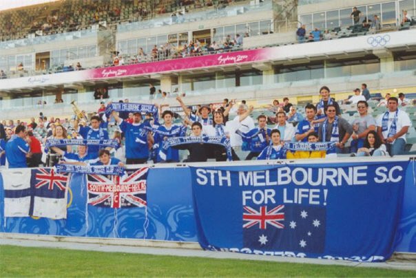 South Melbourne fans away at Canberra Cosmos