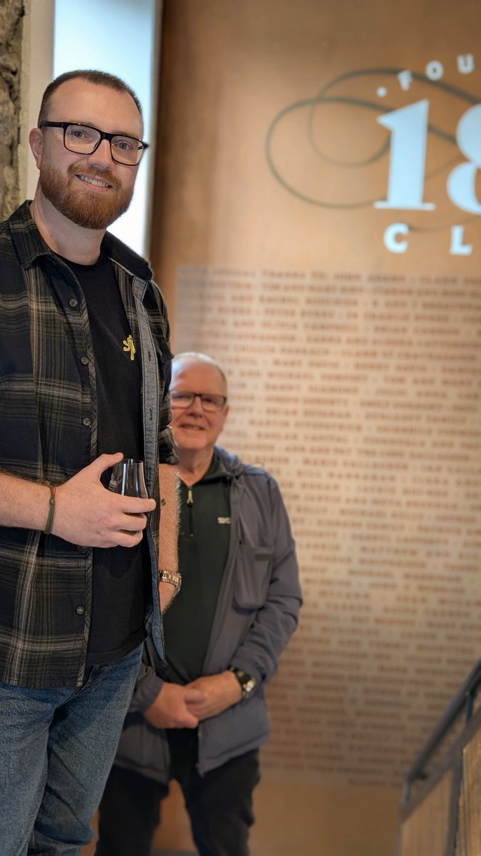 Johnolz's tweet photo. Unreal day yesterday with my dad on the Crothli distillery tour 🥃🔥 https://t.co/mmqH0lOs87