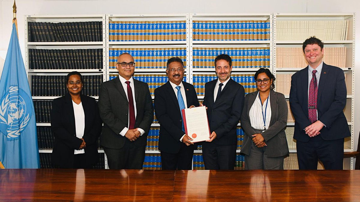 Sri Lanka becomes a State Party to BBNJ Convention

Read More: mfa.gov.lk/en/sri-lanka-b…

#DiplomacyLK 
#lka
#BBNJ
#UNCLOS