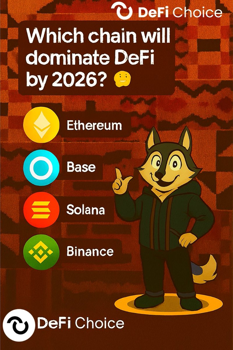 Which chain will dominate DeFi by 2026?   
Let’s break it down for anyone new to crypto. DeFi = Decentralized Finance. It’s like doing banking saving, borrowing, trading without banks. Just code, apps, and blockchains.