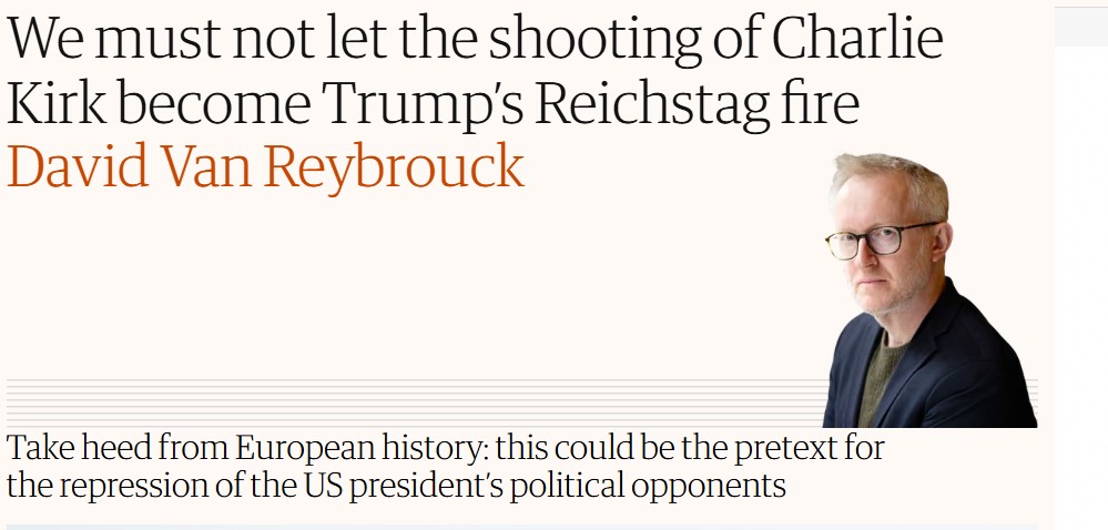"Hey, everyone, maybe let's tone down the rhetoric before someone else is hurt?"

The Guardian: LEEEEEROYYYYY JENKINS!