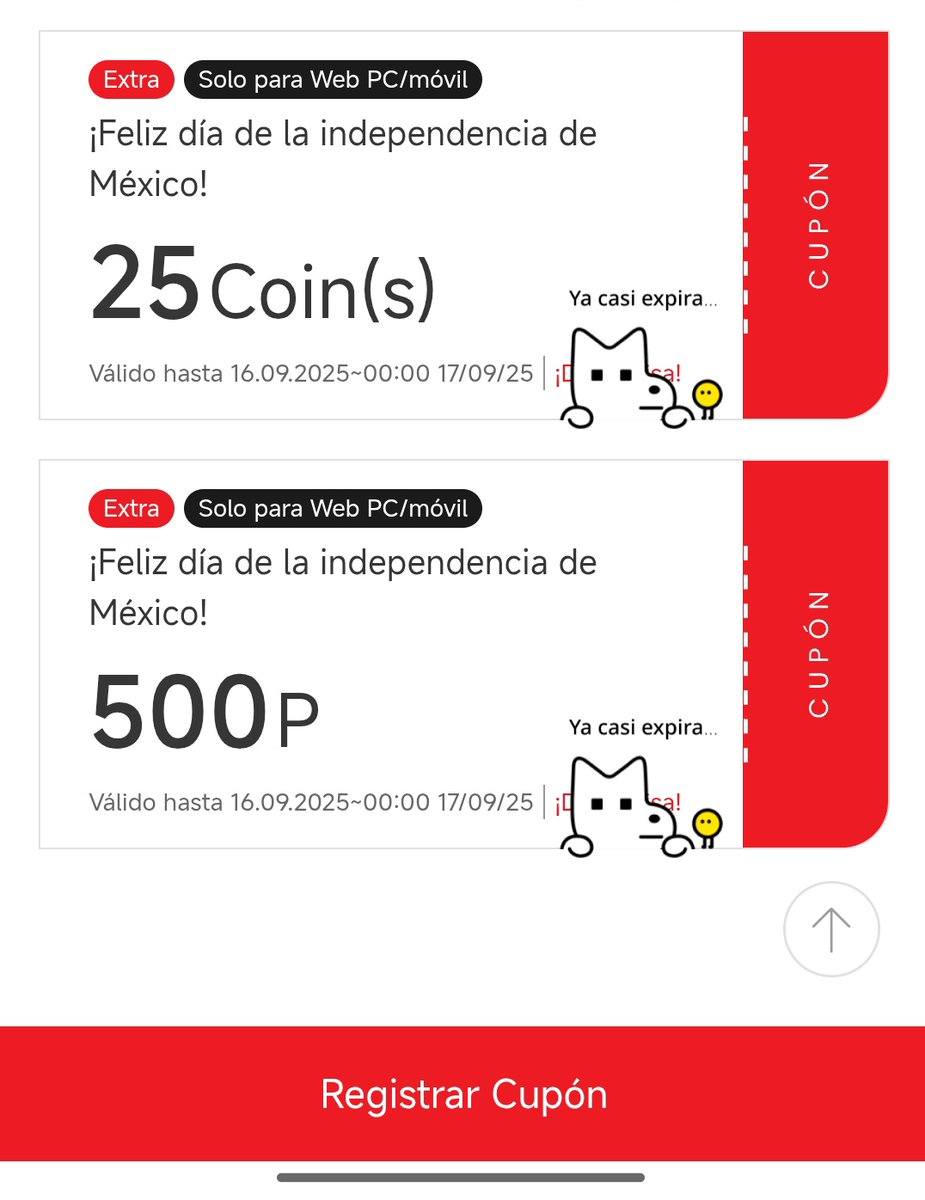 RyuBecka's tweet photo. Oigan, alguien puede tomar estos cupones o solo soy yo que no me los da? https://t.co/Db0nUrLLpR