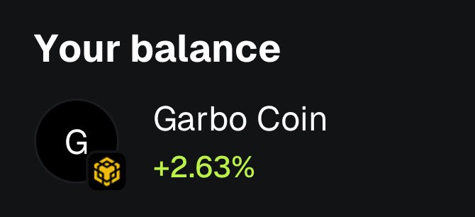 #MetaMask now shows price changes in-wallet of $Garbo.. New contracts are being launched soon, stayed tuned… #metamask #wallet #garbo #bnb