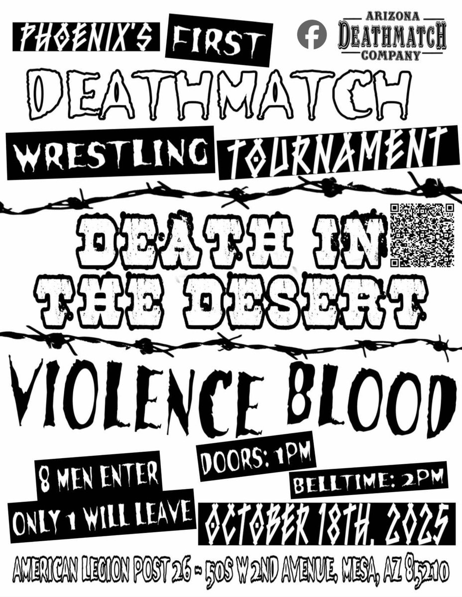 AZDMCo's tweet image. ALSO!

If you have purchased a front row VIP ticket and haven't provided us with your shirt size, please check your email or message us directly here.

eventbrite.com/e/death-in-the…