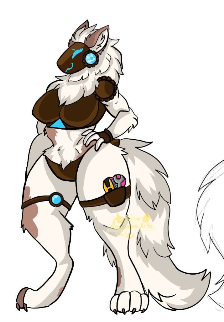 CafeProtogen's tweet image. Unfinished art of Xena ^^
#myprotogenengineer
#protogen 

She needs more love qwq