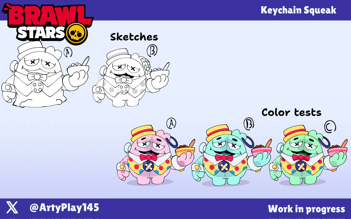 ArtyPlay145's tweet photo. Meet Keychain Squeak for "Come play with us" theme.
Skin submission for @xwhitebrim 
#BrawlStarsArt #brawlstarsfanart #BrawlStarsSqweak #Skin #Concept #Brawl #BrawlStarsConcept #art #digitalart https://t.co/rkDzs52TFN