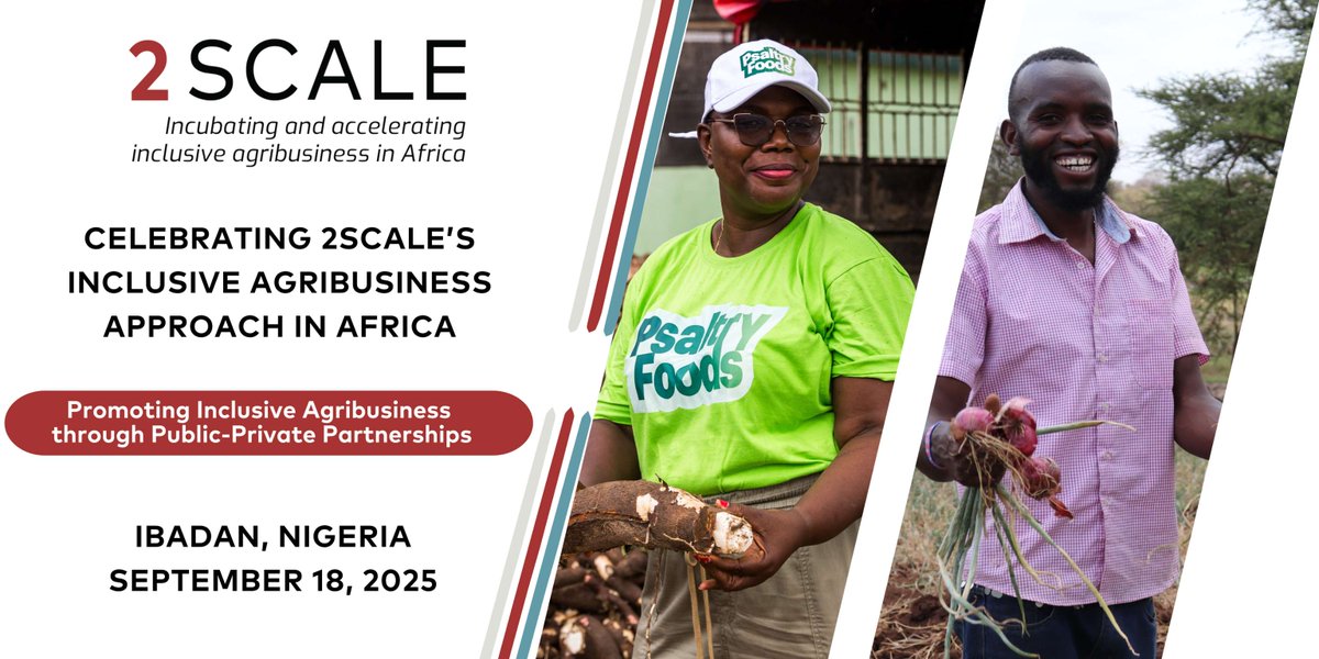 SCALE_2's tweet photo. 🇳🇬 Save the Date for the SCALE Close-Out Event in #Nigeria!
Focus:
🔹 Spotlight stories & panel discussions
🔹 Passing of the Torch to local actors
Join us as we celebrate a legacy of partnership, sustainability & transformation.
#2SCALEImpact @Bopinc @IFDCGlobal @SNVWorld https://t.co/rL0sAWEFsr