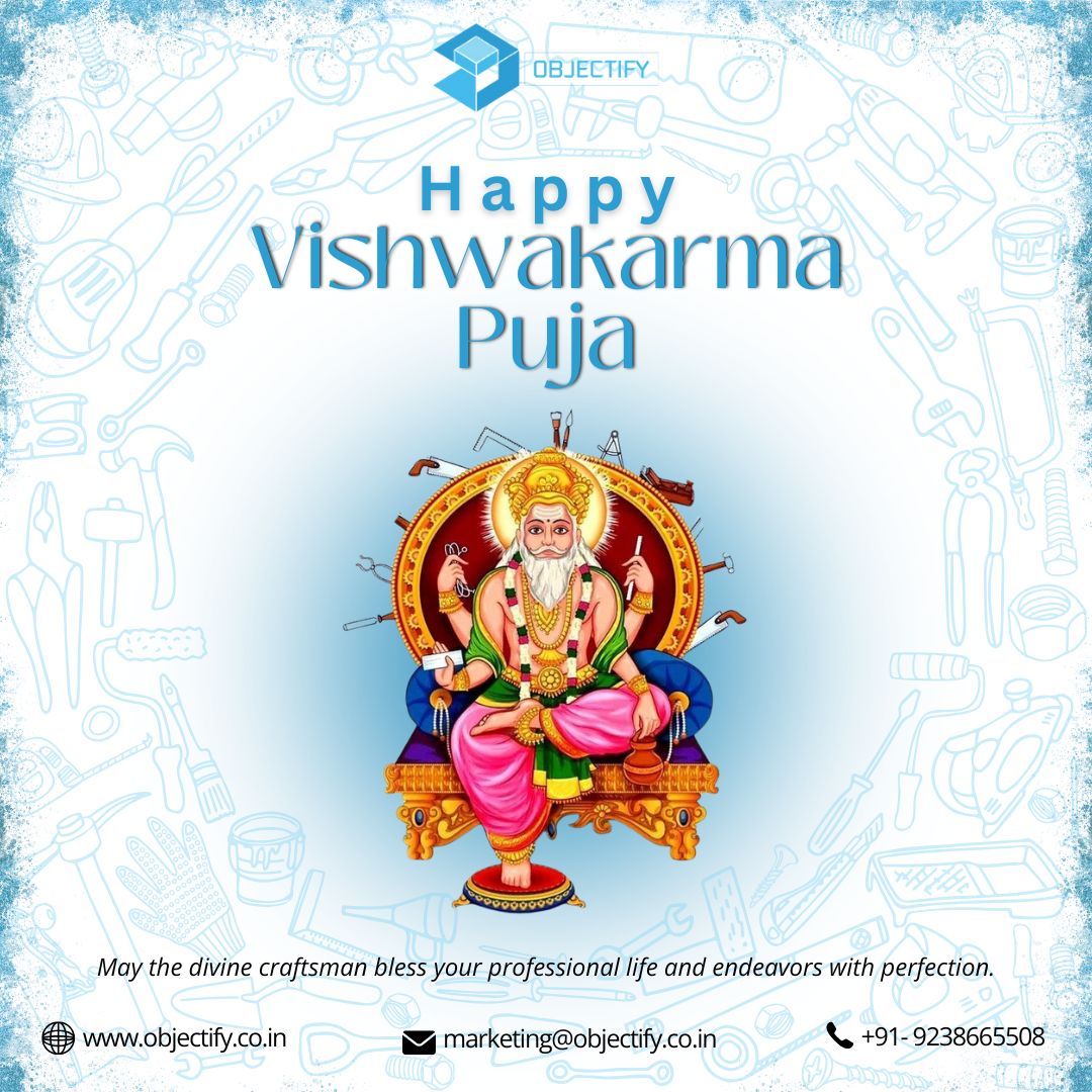 objectifytechn1's tweet image. ✨ On this Vishwakarma Puja, we honor the divine architect, Lord Vishwakarma — the symbol of innovation, craftsmanship, and engineering excellence.
At Objectify Technologies Private Limited, we draw inspiration from his legacy to design, build, and innovate with precision. 🚀