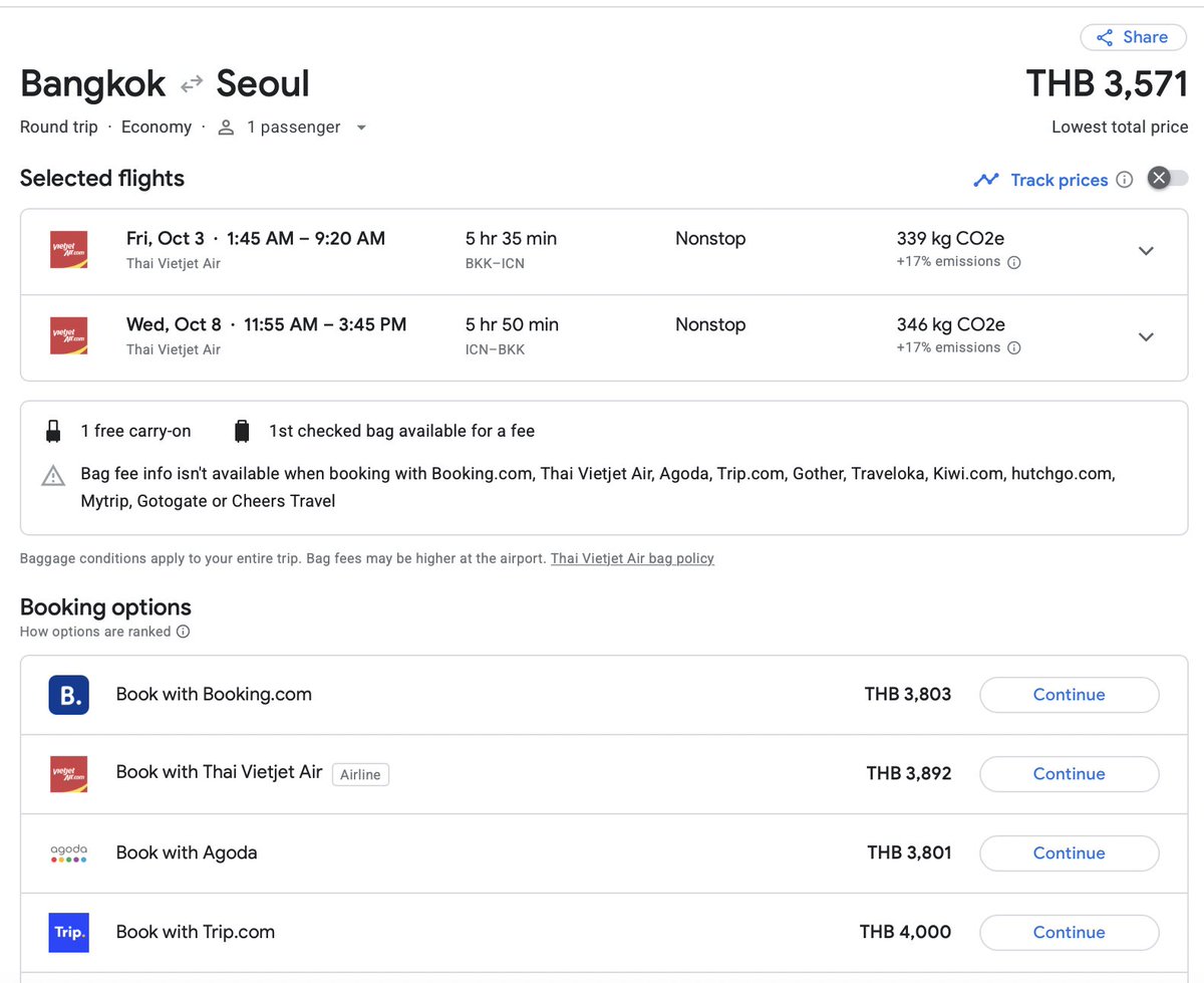 GoFlyTH's tweet image. ไปกลับกทม-โซล 3,500 บาท เวียดเจ็ททำถึง ราคานี้ตุลามีให้เห็นเรื่อยๆ ใครสายรัดเข็มขัดจัดเลย