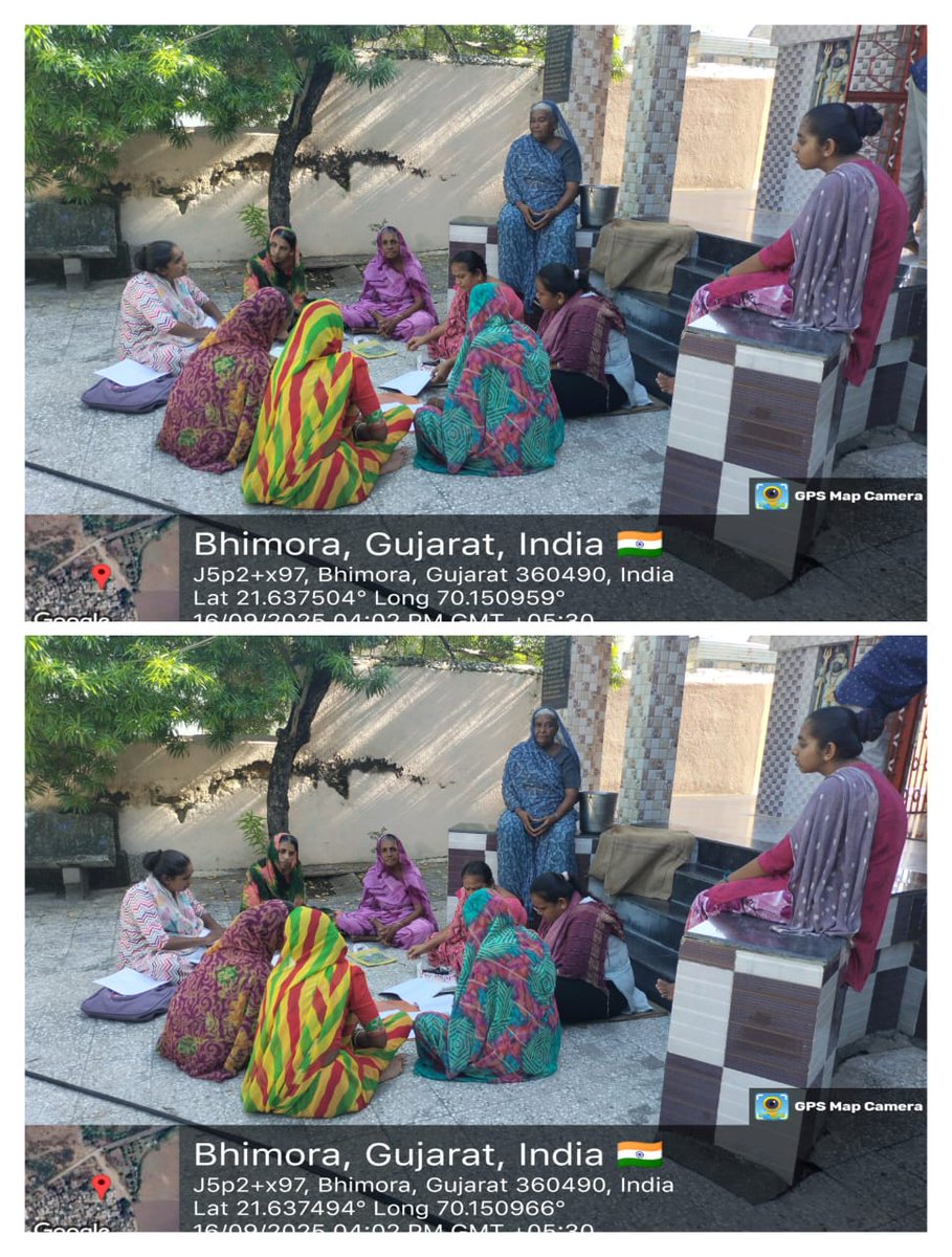 તારીખ 16/09/2025 ના રોજ ભિમોરા ગામે રુદ્ર ગ્રામ સંગઠન  મીટીંગ કરવામાં આવી રજીસ્ટર ચેક કરવામાં આવ્યા સી એલ એફ ની રિકવરી માટેનો ચેક લેવામાં આવ્યો અને રજીસ્ટ્રેશન માટેના ડોક્યુમેન્ટ લેવામાં <a href="/CollectorRjt/">Collector Rajkot</a>,<a href="/RajkotDdo/">DDO Rajkot</a>,<a href="/DLMRajkot/">Virendra Basiya DLM Rajkot</a>,<a href="/tdoupleta95622/">TDO UPLETA</a>