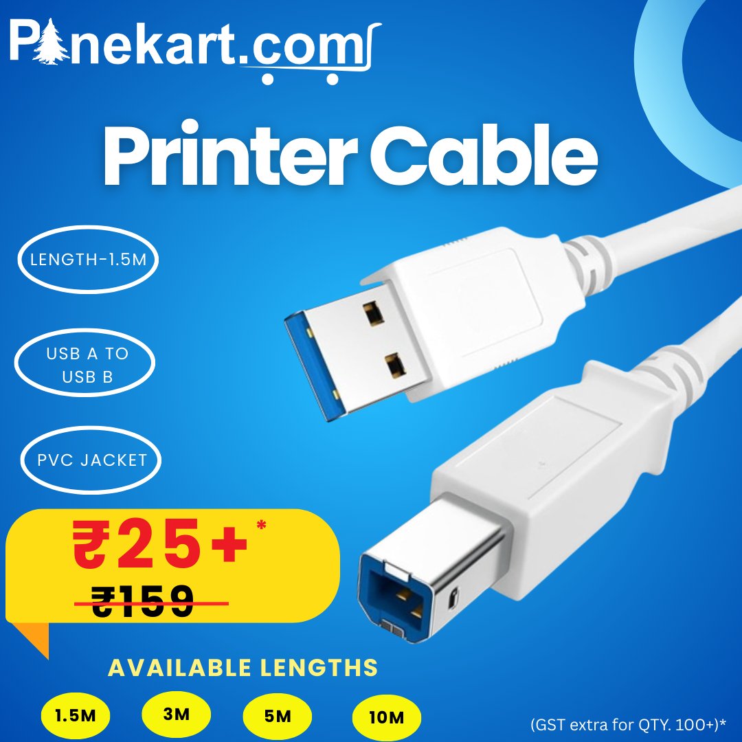 PineKart's tweet image. High-Performance Printer Cables for Smooth Data Transfer
Click to buy now - shorturl.at/hfBGD
#PrinterCable #USBAToUSBB #DataTransfer #ComputerAccessories #OfficeEssentials #TechAccessories #CableSolutions #PrinterSetup #Pinekart #ConnectivityMadeEasy #DurableCables