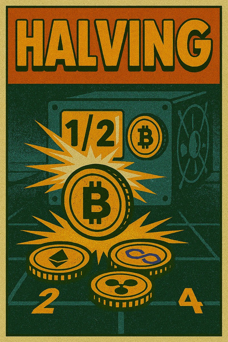 cryptojosong's tweet photo. ❓What is Halving❓

Halving is a programmed event in certain blockchains like Bitcoin where mining rewards are cut in half. This reduces the rate of new coin issuance, often influencing supply-demand dynamics and long-term price trends https://t.co/47L11vDhJA