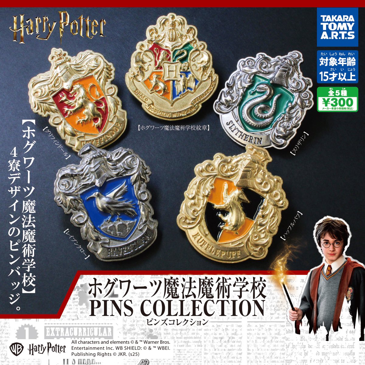ハリー・ポッター ホグワーツ魔法魔術学校 ピンズコレクション】 9月22