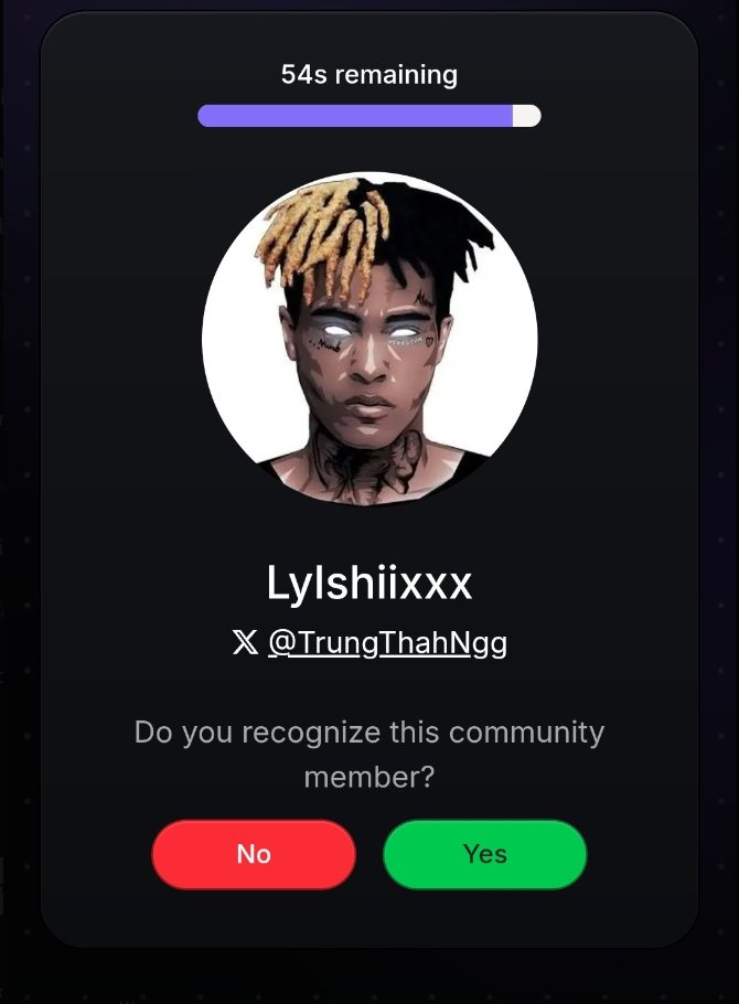 TrungThahNgg's tweet image. ☑️say Yes recognizer 🫡
If you see me on recognizer say Yes!!! Many thanks 👫
I say yes to 99.39%
#monadrecognizer #monadcommunity