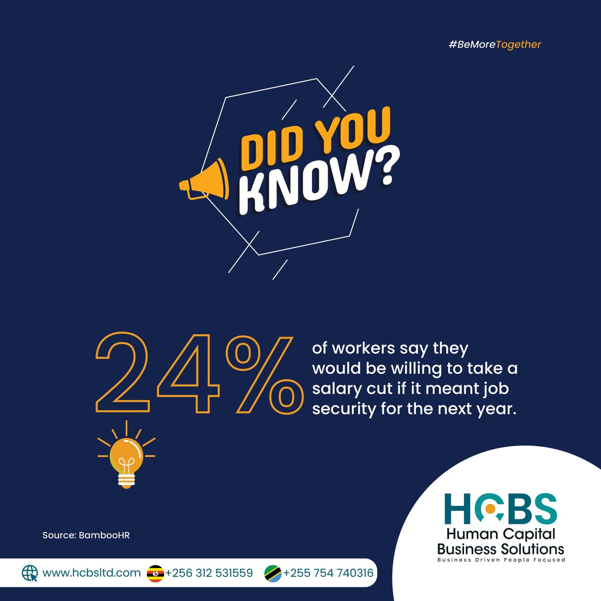 hcbsltd's tweet image. #HCBSInsights: Employees desire to have a sense of job satisfaction and the right mental stability to keep their jobs.
