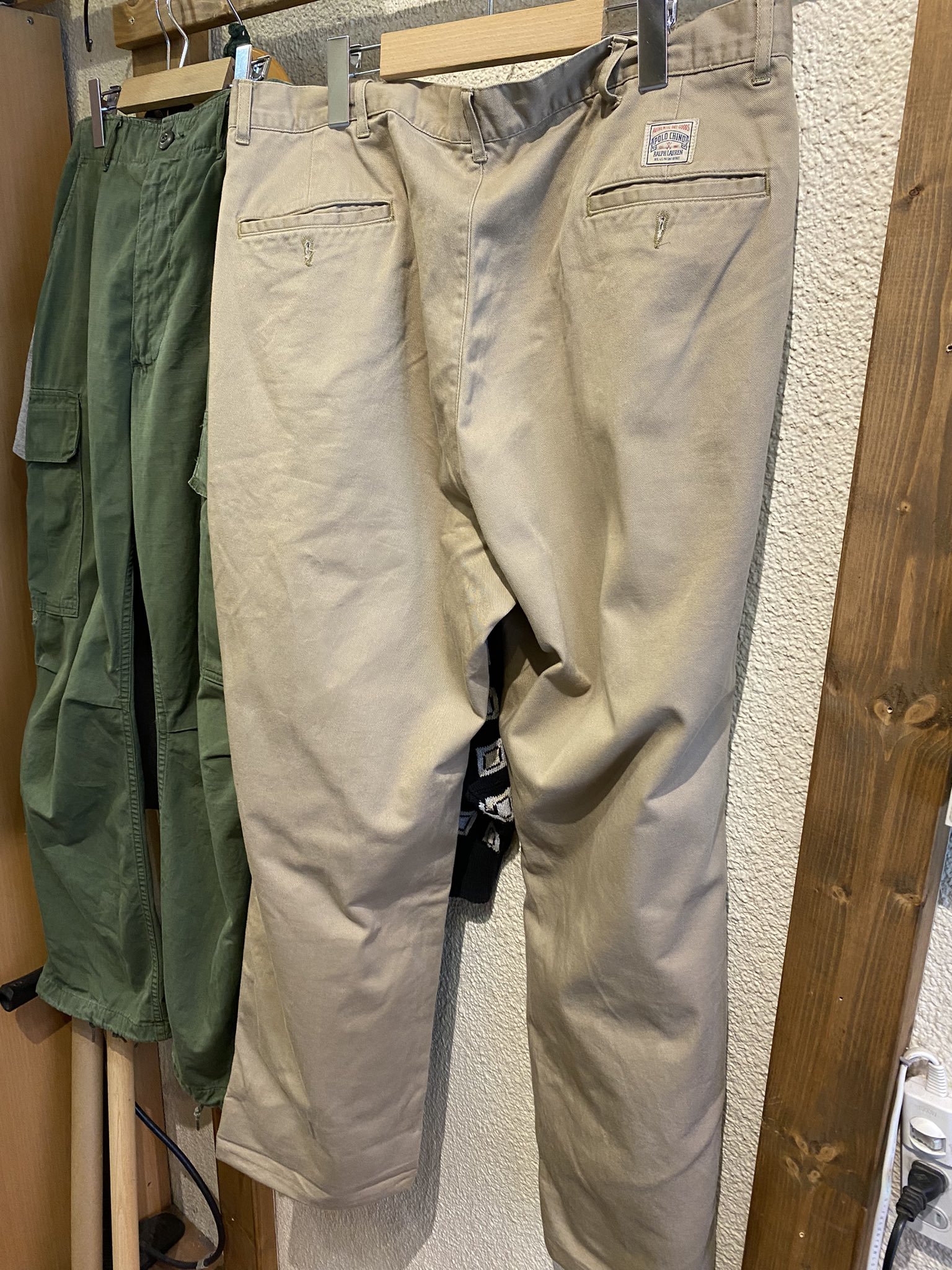 新品 90s POLO Ralph Lauren コットンパンツw28 古着 ラルフローレン Ralph Lauren POLO by Ralph Lauren