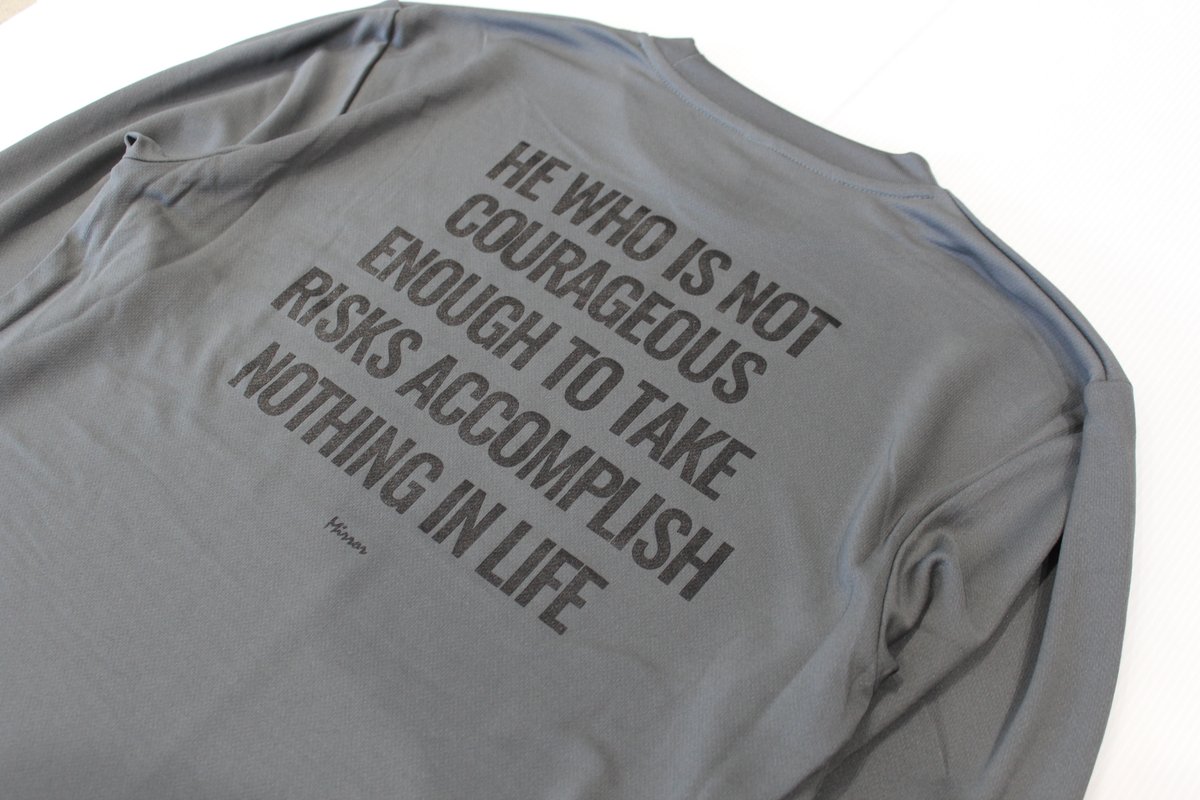Mirror_by_R2's tweet photo. 商品No：TL049-DG Mirror Message ドライロングTシャツ
Price : ¥4,000-【税込み】
Color：Dark-Gray
サイズ展開　S / M / L / LL / 3L
ご購入はこちらから
https://t.co/tXk1cICe1c https://t.co/8jbtNOnKLI