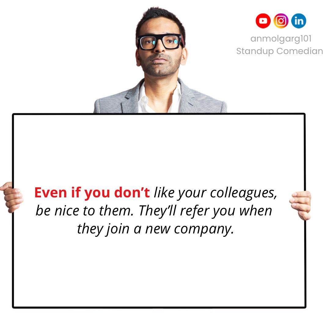 anmolgarg101's tweet image. Everything is transactional in corporate.

#jobreferral #officememes #officememe #corporatememes #corporatememe #corporatejokes #officejokes