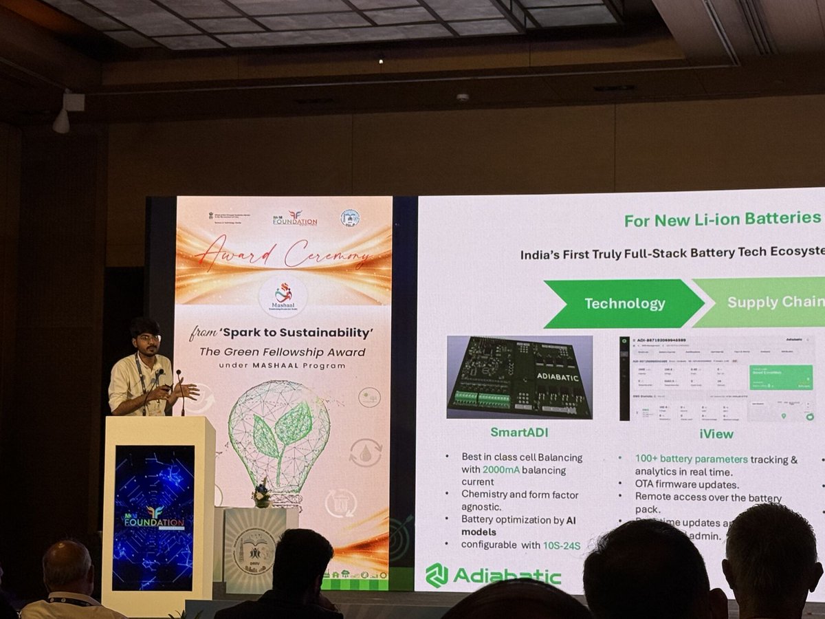 Adiabatic_IN's tweet photo. 🌿 Honored to Be a Finalist at the Green Fellowship by Mashal Program! 🌿
Thrilled to share that Adiabatic was selected as a finalist for the prestigious Green Fellowship under the Mashal Program.
#GreenFellowship #MashalProgram #DRIIV #M3MFoundation #Adiabatic #Sustainability https://t.co/8bS42rjWUQ