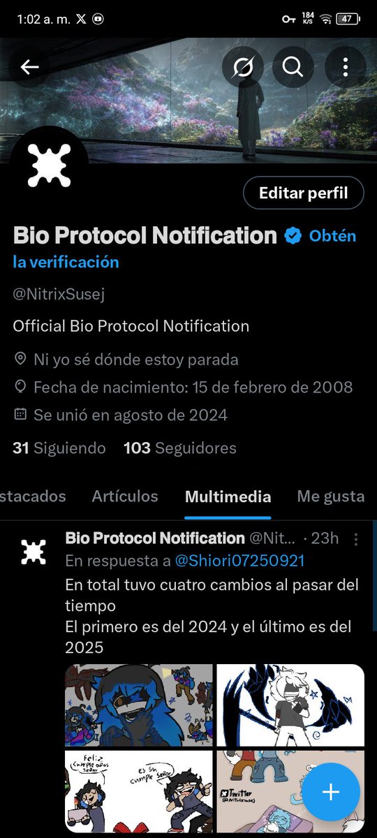 Oigan si alguien sabe algo sobre esto Me podrían decir qué c*** pasó llevo días sin usar casi Twitter y ahora qué un amigo mío me avisó me estoy dando cuenta que esto está pasando 
El nombre es diferente aparece unos y muchas cosas que me resultan raro