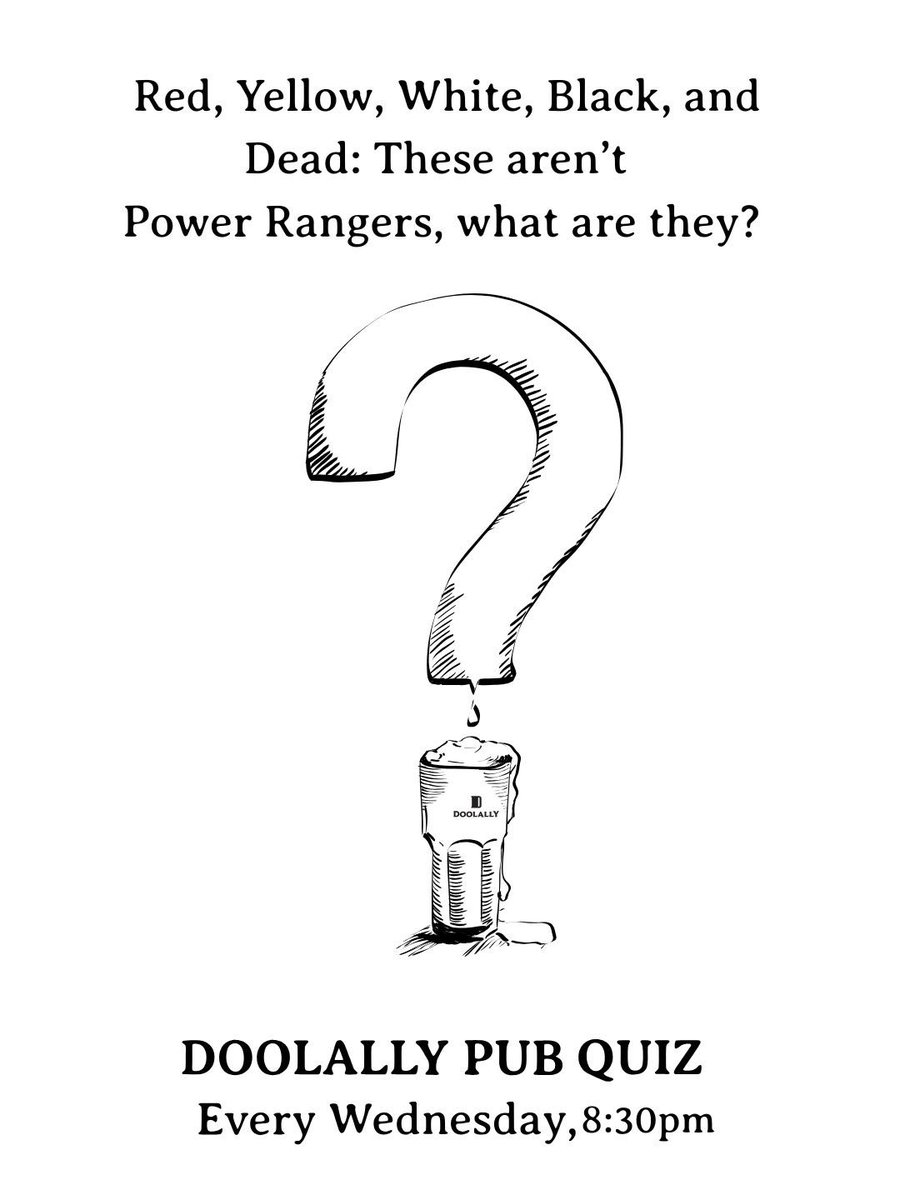 godoolally's tweet image. Trivia, banter and beer - the holy trinity of Wednesday nights. 
You can find this and more at ALL Doolally Taprooms (Andheri, Khar, Thane, Koregaon Park) 8:30 pm onwards. #pubquiz