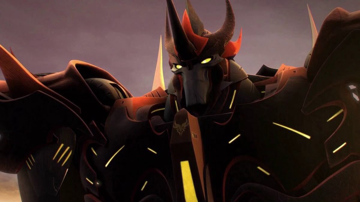 mouseycometz's tweet photo. Used as a weapon.
Wished to lead his own.
Skip to Predacons Rising, he watched them come to life then perish again.
Skip to Robots in Disguise and his only two remaining brethren perished and he became an outcast on his own planet. 

I’m so sorry, Predaking. https://t.co/CaGzFSMzKs