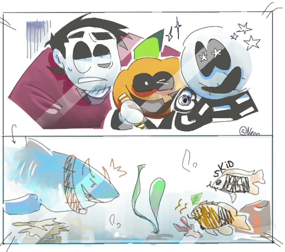 Aquarium 

{#srpelo #spookymonth #bobvelseb #spookymonthart }