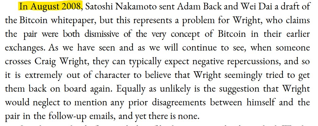 We've been informed of an annoying typo that slipped through: this currently reads 'May 2008', which is when Craig Wright says he sent the first #bitcoin whitepaper draft, not when Satoshi actually sent it.

Changed now, but please don't be confused.