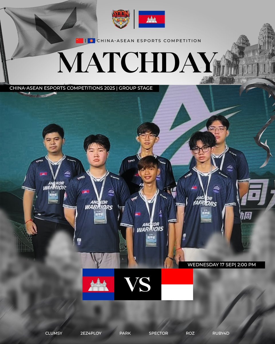 Still Standing Strong~!! Matchup #2 against Team Indonesia 🇮🇩 at 2:00PM!!

#CAEC2025 #Valorant #ValorantEsports