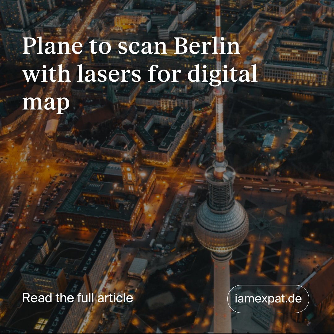 IamExpatDE's tweet photo. The plane started scanning Germany in 2024! 👉CLICK TO READ: https://t.co/PsxQCQ1IVB
#germany #news #berlin #mapping #plane #digitalmap https://t.co/ISudAPgCda