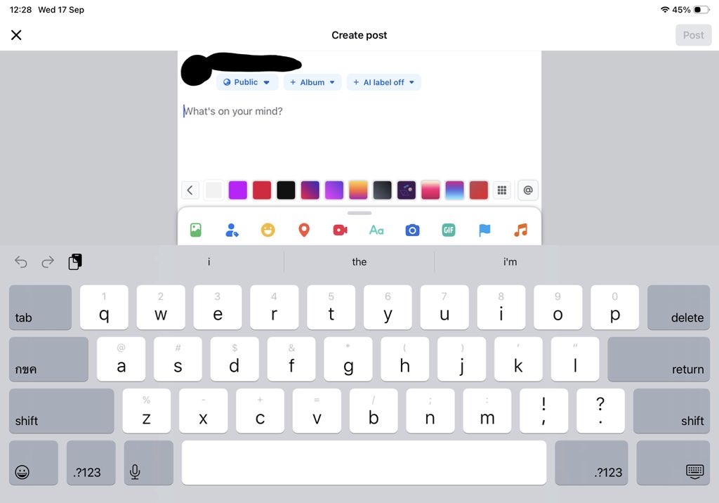 ppmmrm1's tweet image. คีย์บอร์ดตลกมาก เป็นอะไร เปลี่ยนก็เปลี่ยนไม่หมด 🗿 #ios26bug ?