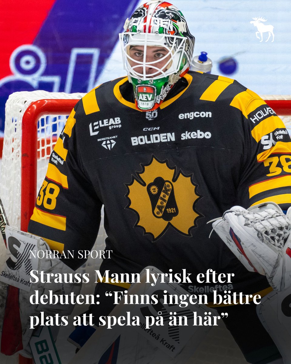 I går var Strauss Mann tillbaka mellan stolparna och efter en tung start på matchen klev han upp stort för Skellefteå, som vann mot Rögle.

Efter matchen var han lyrisk över återkomsten. Läs hela intervjun på vår sajt! 

norran.se/sport/ishockey…

#skeaik #shl