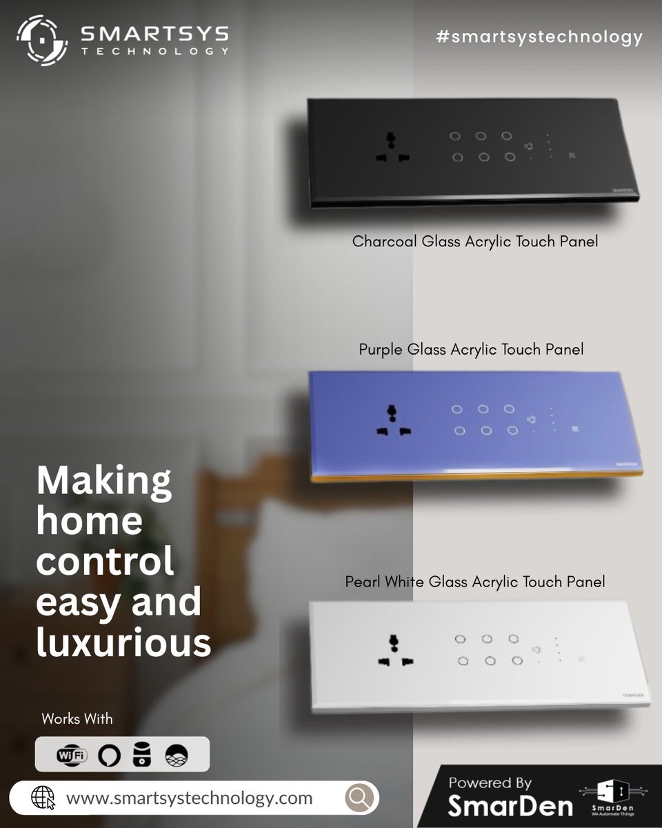 smartsystech_'s tweet image. Smart living made stylish. ✨ Control your home with elegant Glass Touch Panels.
#SmartSysTechnology #SmartHome #SmarDen
