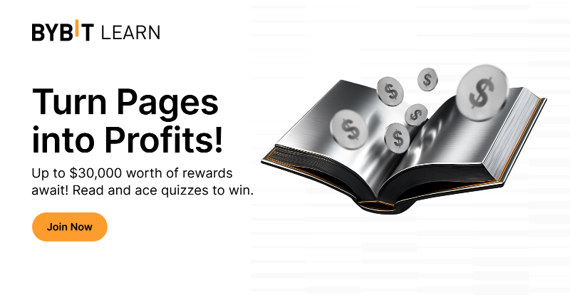Bybit_Official's tweet photo. Learning about crypto pays off! Learn all about crypto AND earn up to $30,000 worth of USDT, BTC in rewards!

Join Now &amp; Sign Up to Start!