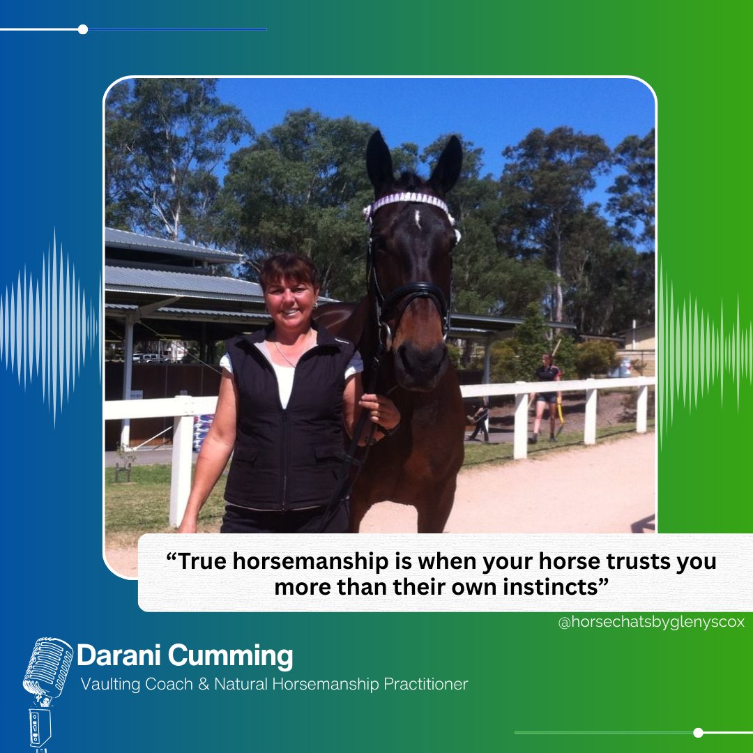 “True horsemanship is when your horse trusts you more than their own instincts.” – Darani Cumming

In this #HorseChats episode, Darani shares how vaulting builds rider confidence, balance &amp; trust with horses.

🎧 Listen here: horsechats.com/daranicumming/
#Podcast #Equestrian