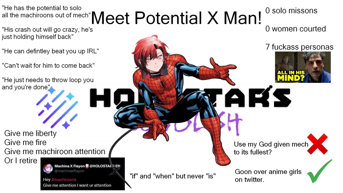 flayjoshi's tweet photo. Meet Potential X Man https://t.co/rqVrAMqixY