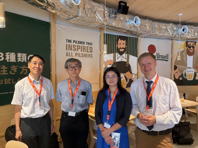 ISAS_JAXA_EN's tweet image. At the #EXPO2025 Czech Pavilion, ISAS researchers Funaki Ikkoh, Saito Yoshifumi &amp;amp; Sugahara Haruna joined Jiří Svoboda (Czech Academy of Sciences) for the session “Space Technologies and Instrumentation”, talking on Japan space science and international collaboration!