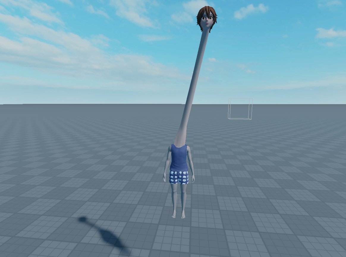Glabb1tonRoblox's tweet image. When you try to practice Animating just for this to happen 😐#Roblox #RobloxHelp #Longneck