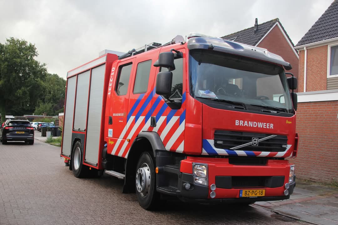 Brandgerucht in Muntendam