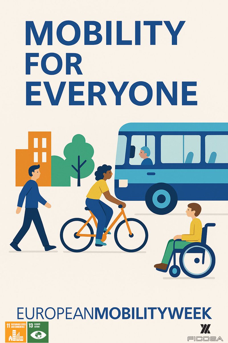 🚶‍♀️🚲 European Mobility Week is here 🚗⚡This year’s theme #MobilityForEveryone highlights transport that is accessible, inclusive &amp; sustainable.
At FICOSA, we create smarter, safer &amp; greener technologies — for cleaner air and safer streets 🌍✨#EuropeanSustainableMobilityWeek
