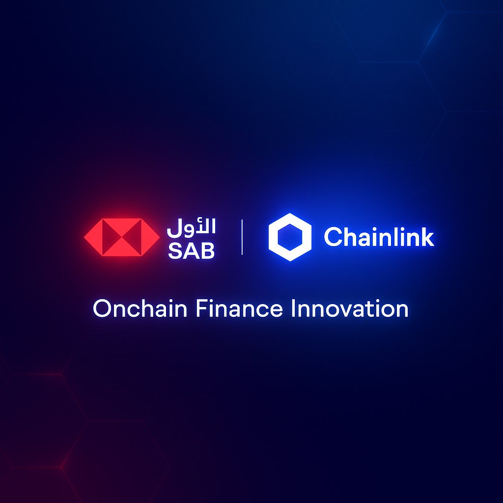 realcryptoluigi's tweet image. 🚀 Saudi Awwal Bank (SAB) is partnering with Chainlink to power next-gen #OnchainFinance in Saudi Arabia.

With Chainlink’s CCIP &amp;amp; CRE, SAB is driving innovation and accelerating blockchain adoption across the region. 🌍✨

🔗 #SAB #Chainlink #Blockchain #Web3
