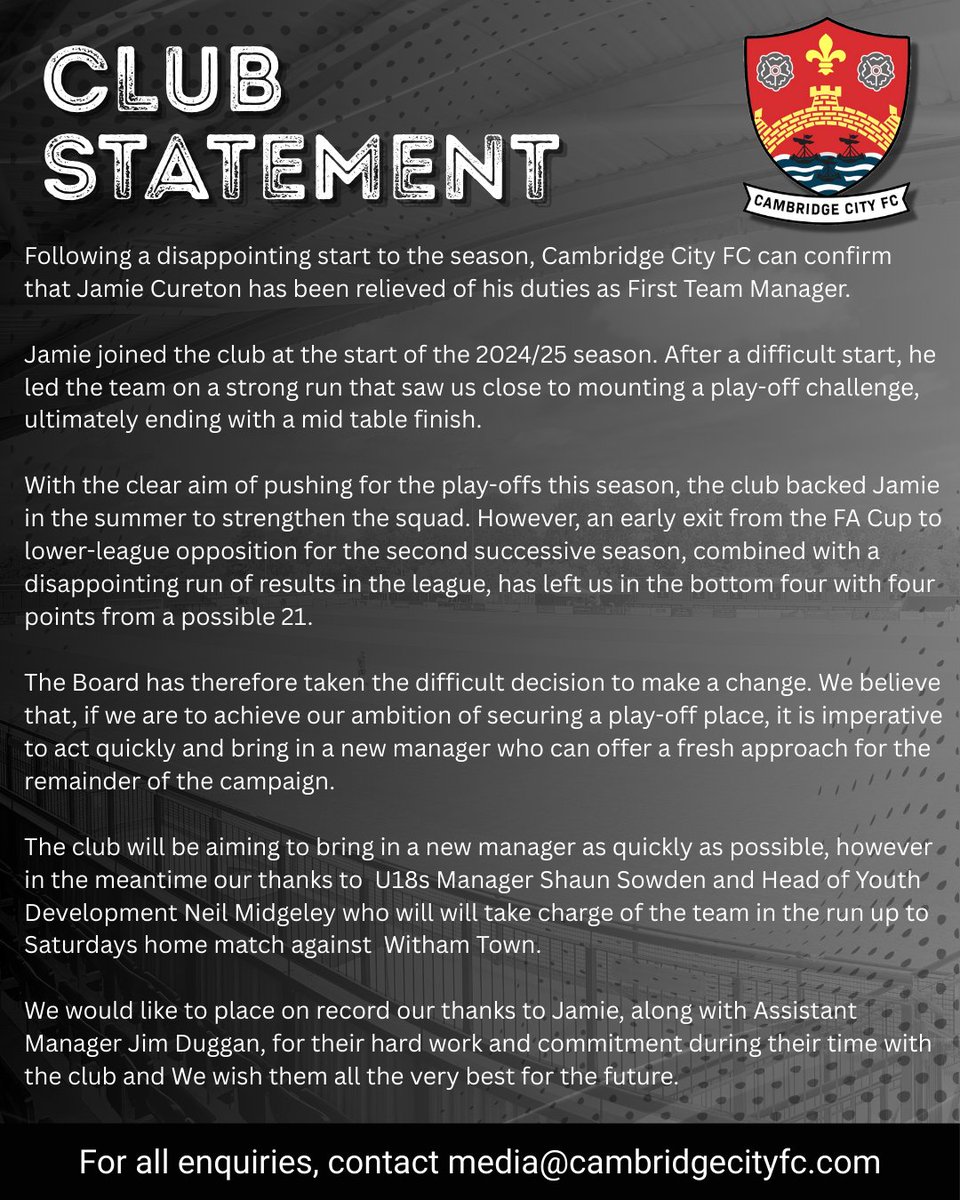 Cambridge City FC 🏆 tweet media