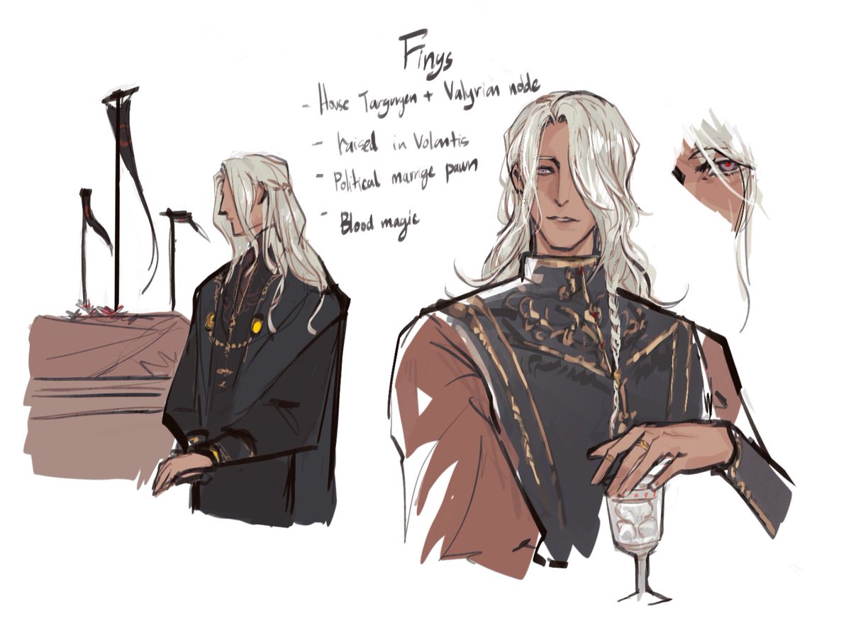 Finis (ทำงาน /slow ) (@finis_mpc) on Twitter photo #mpc_gameofthrone
แจมเวิส🥺✨
บุตรของminor princess บ้านมังกรที่แต่งกับตระกูลสายเลือดวาเลเรี่ยน เติบโตกับฝั่งพ่อที่โวแลนติส  
เดินทางมาคิงแลนดิ้งเพื่อร่วมงานศพแม่
ฝั่งแม่เป็นสายเลือดรองเลยไม่ได้อยู่ใน succession line
แต่โดนกักตัวไว้เป็นหมากแต่งงานการเมือง
แอบเล่นบลัดเมจิก #mpc_gameofthrone
แจมเวิส🥺✨
บุตรของminor princess บ้านมังกรที่แต่งกับตระกูลสายเลือดวาเลเรี่ยน เติบโตกับฝั่งพ่อที่โวแลนติส  
เดินทางมาคิงแลนดิ้งเพื่อร่วมงานศพแม่
ฝั่งแม่เป็นสายเลือดรองเลยไม่ได้อยู่ใน succession line
แต่โดนกักตัวไว้เป็นหมากแต่งงานการเมือง
แอบเล่นบลัดเมจิก