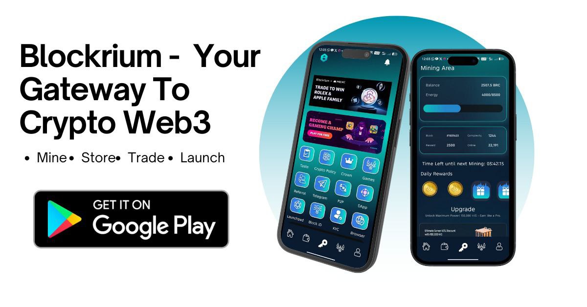 Blockrium's tweet image. 🚀 Blockrium – Your Gateway To Web3

⛏️ Mine BRC
👛 Secure Wallet
🔄 P2P Trading
🌐 Web3 Domains
🚀 Launchpad for new projects

Start mining &amp;amp; exploring Web3 today! 🔗⬇️
play.google.com/store/apps/det…

#Crypto #Web3 #Blockrium