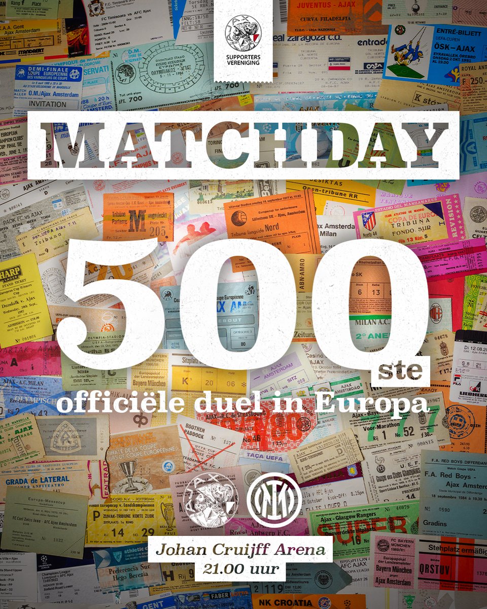 𝗠𝗔𝗧𝗖𝗛𝗗𝗔𝗬 5️⃣0️⃣0️⃣
#ajax #ajaint #Ajax500